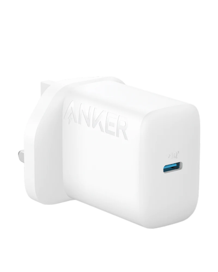 Anker 312 Charger 20W - White [D] - شاحن حائط - انكر - تايب سي - قوة 20 واط - كفالة 18 شهر