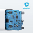 Anker Select Charger (20W) - White [D] - شاحن حائط - انكر -2 منفذين للشحن - 20 واط - 1 منفذ تايب سي - 1 منفذ يو اس بي - خاصية الشحن السريع - كفالة 18 شهر - مناسب لاجهزة الايفون الحديثة