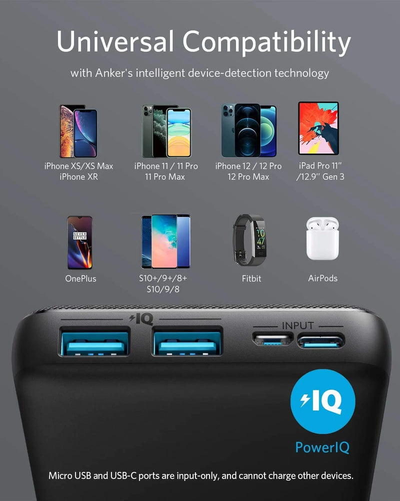 Anker PowerCore Essential 20000 [D]- بطارية متنقلة - انكر - قوة 20000 الف - كفالة 18 شهر