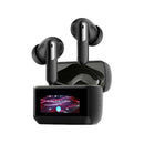 Promate Arix HD TWS Earbuds with ANC, ENC & Smart IPS Touch Display - Black [BO] - سماعة بروميت - بلوتوث + عزل صوتي + شاشة للتحكم - كفاله 12 شهر