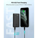 RAVPOWER RP-PB205DGR 10000mAh PD+QC 20W Power Bank Black [b] - بطارية متنقلة - راف باور - سعة 10 الف - قوة 20 واط - 2 منفذين للشحن السريع - كفالة 12 شهر