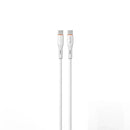 BlueOn USB-C to USB-C 60W Durable Charge & Transfer Cable – White - سلك شحن - تايب سي الي  تايب سي - طول متر - قوة 60 واط - كفالة 12 شهر