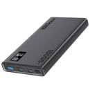 Promate 20W Power Bank PD Dual USB-C and 22.5W USB-A 10000mAh Black [BO] - بطارية متنقلة + منفذين تايب سي + منفذ للشحن السريع - سعة 10000ملي أمبير - كفالة 12 شهر