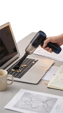 BlueOn 3-in-1 Portable Vacuum Cleaner Powerful Suction & HEPA Filtration - Black [O] - منفاخ الهواء والمكنسة الكهربائية للسيارة