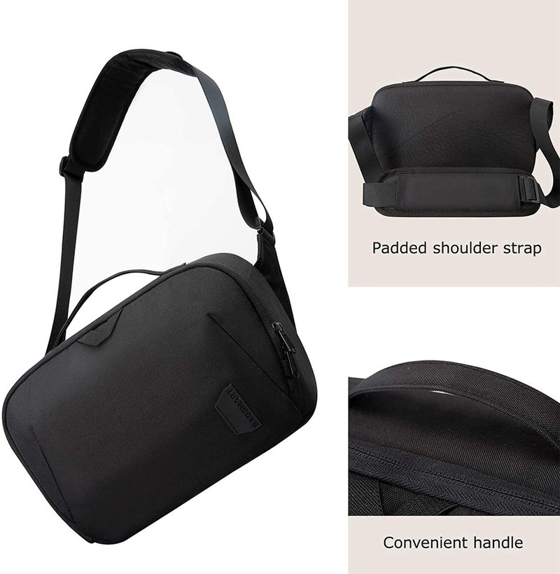 Bagsmart Camera Sling/Crossbody Bag (Black) [C] - حقيبة سفر منظمة - حجم صغير - مقاومة لرذاذ الماء