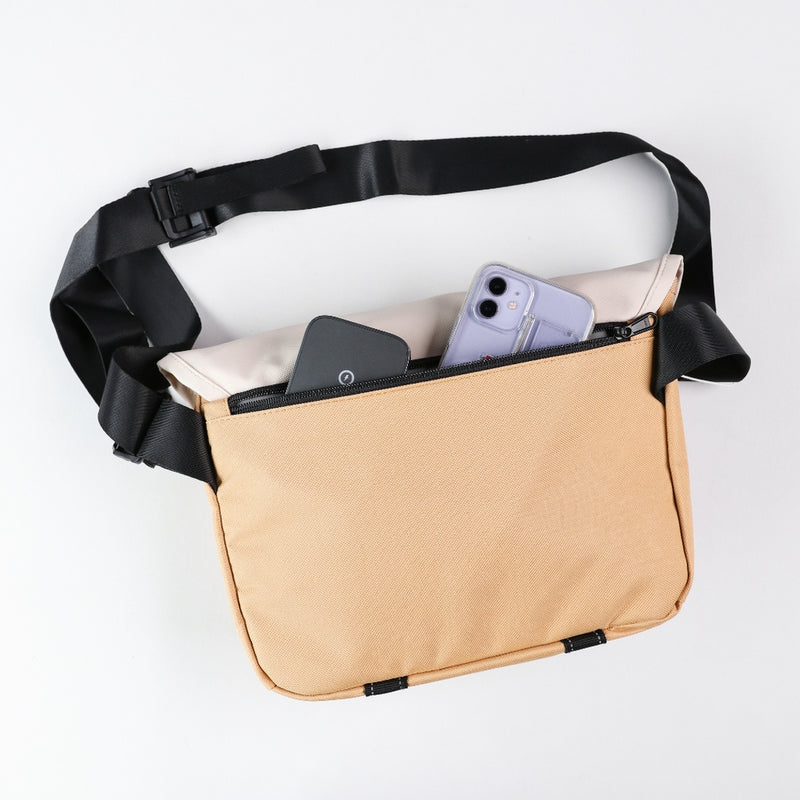 Bagsmart UP Messenger Bag S (Yellow) [C] حقيبة سفر منظمة -  مقاومة لرذاذ الماء