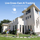 Baseus Security X1 Pro Outdoor Dual Camera 3K - White [D] - كاميرا خارجية منزلية - 2 في 1 - بيسوس - طاقة شمسية - كفالة 12 شهر
