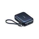 Baseus PicoGo AC22 Ultra Mini Power Bank With Built-in USB-C Cable 20000mAh 45W - Cosmic Black [D] بطارية متنقلة - بيسوس - سعة 20000 - عدد 1 سلك شاحن تايب سي - شاشة رقميه - قوة 45 واط - كفالة 24 شهر