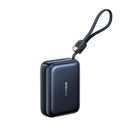 Baseus PicoGo AC22 Ultra Mini Power Bank With Built-in USB-C Cable 20000mAh 45W - Cosmic Black [D] بطارية متنقلة - بيسوس - سعة 20000 - عدد 1 سلك شاحن تايب سي - شاشة رقميه - قوة 45 واط - كفالة 24 شهر