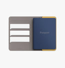 Cover UNIQ Belmont Passport Case RFID Blocking Gray-Yellow - محفظة لجواز السفر - محفظة كروت - يونيك