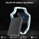 Promate Ultra-Slim Aluminum Crafted MagSafe PowerBank 10000mAh Black [BO] - بطارية متنقلة ماغ سيف نحيفة + منفذ تايب سي - سعة 10000ملي أمبير - كفالة 12 شهر