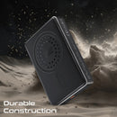 Promate Ultra-Slim Aluminum Crafted MagSafe PowerBank 10000mAh Black [BO] - بطارية متنقلة ماغ سيف نحيفة + منفذ تايب سي - سعة 10000ملي أمبير - كفالة 12 شهر