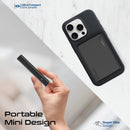 Promate Ultra-Slim Aluminum Crafted MagSafe PowerBank 10000mAh Black [BO] - بطارية متنقلة ماغ سيف نحيفة + منفذ تايب سي - سعة 10000ملي أمبير - كفالة 12 شهر