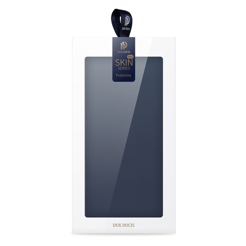 DUX DUCIS Skin Pro Folio Case - Blue - كفر جلد مع محفظة - حماية عالية - ستاند بالعرض