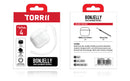 Torrii BONJELLY Case for Apple AirPods 4 with Lanyard and hook - Clear -  كفر حماية - سماعة ابل ايربودز فور مع خيط علاق  - من توري