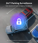 Baseus PrimeTrip VD1 Dash Cam 3K+1080p – Black [D] - كاميرا تصوير للسيارة قدام وورا السيارة - 2 في 1 - عالية الجودة - كفالة 12 شهر