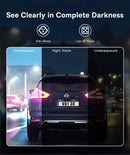 Baseus PrimeTrip VD1 Dash Cam 3K+1080p – Black [D] - كاميرا تصوير للسيارة قدام وورا السيارة - 2 في 1 - عالية الجودة - كفالة 12 شهر