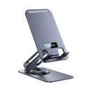 Yesido C184 360 Rotating Aluminum Alloy Folding Phone Holder - Space Gray - ستاند مكتبي - عالي الجودة - دوران 360 درجة - لجميع انواع الاجهزة