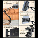 Yesido C296 Multi Adjustable Lazy Phone & Tablet Holder - Black - ستاند - لجميع انواع الايباد والاجهزة اللوحية والهواتف - متعدد الاوضاع