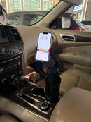 Yesido 2 in 1 Car Cup Holder Phone Mount Adjustable 4.7-7.2 Inch Cellphone Bracket [H] - ستاند سيارة - القاعدة مكان الكوب + - حامل كوب - ذراع طويل