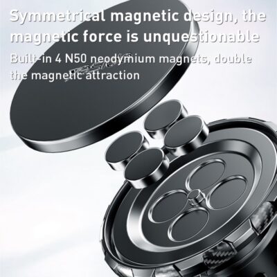 Yesido C160 Magnetic Car Phone Holder - ستاند سيارة - ذراع طويل - مغناطيس - دوران 360 درجه - مناسب لجميع انواع الاجهزة