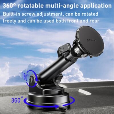 Yesido C160 Magnetic Car Phone Holder - ستاند سيارة - ذراع طويل - مغناطيس - دوران 360 درجه - مناسب لجميع انواع الاجهزة