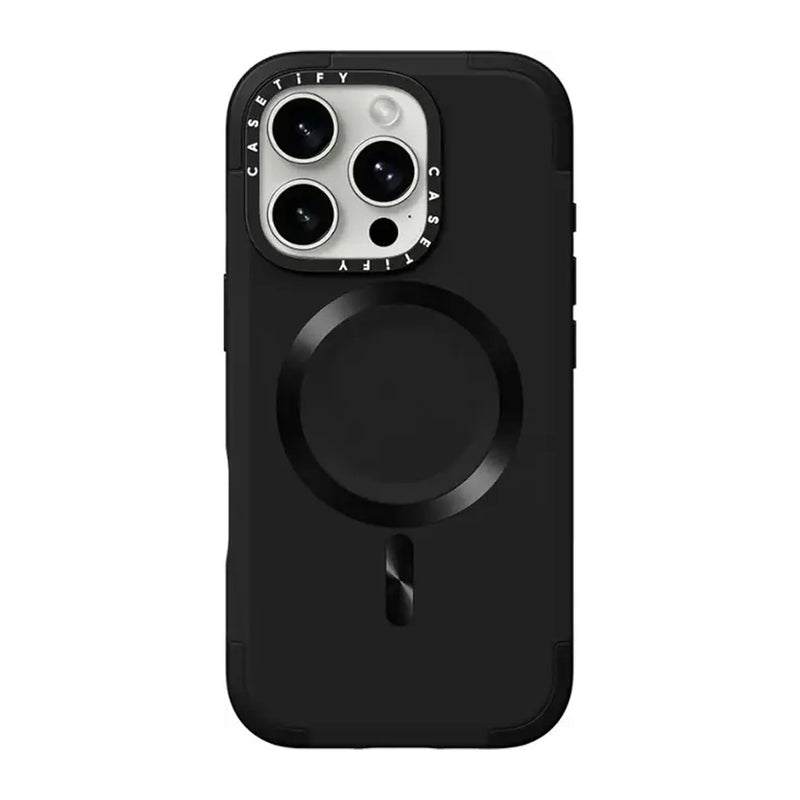 Casetify Magsafe Force Case for iPhone 16 Pro / 16 Pro Max Black [C] - كفر حماية عالية - ماق سيف - اسود