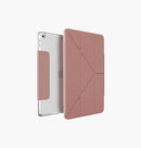 Uniq Camden Slim with Frosted Back Case for iPad 7/8/9 - 10.2"/ 10.5" - Peony Pink [B] -كفر ايباد - يونيك - حماية عالية - أكثر من وضعيه للأستاند - مع مكان للقلم
