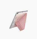 Uniq Camden Slim with Frosted Back Case for iPad 7/8/9 - 10.2"/ 10.5" - Peony Pink [B] -كفر ايباد - يونيك - حماية عالية - أكثر من وضعيه للأستاند - مع مكان للقلم
