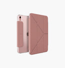 Uniq Camden Slim with Frosted Back Case for iPad 7/8/9 - 10.2"/ 10.5" - Peony Pink [B] -كفر ايباد - يونيك - حماية عالية - أكثر من وضعيه للأستاند - مع مكان للقلم