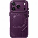 Levelo Opal PU Leather Magsafe Case For iPhone 18/17 Pro/Pro Max [O] - Burgundy - كفر حماية عالية - ماغ سيف - سلسلة ايفون 18 - ليفلو