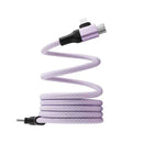 Torrii 60W CiCi Multi-function Magnetic Cable 1M – Purple [BU] - سلك شحن - 2 في 1 - تايب سي الي  تايب سي + ايفون - طول 1 متر - قوة 60واط - كفالة 12 شهر