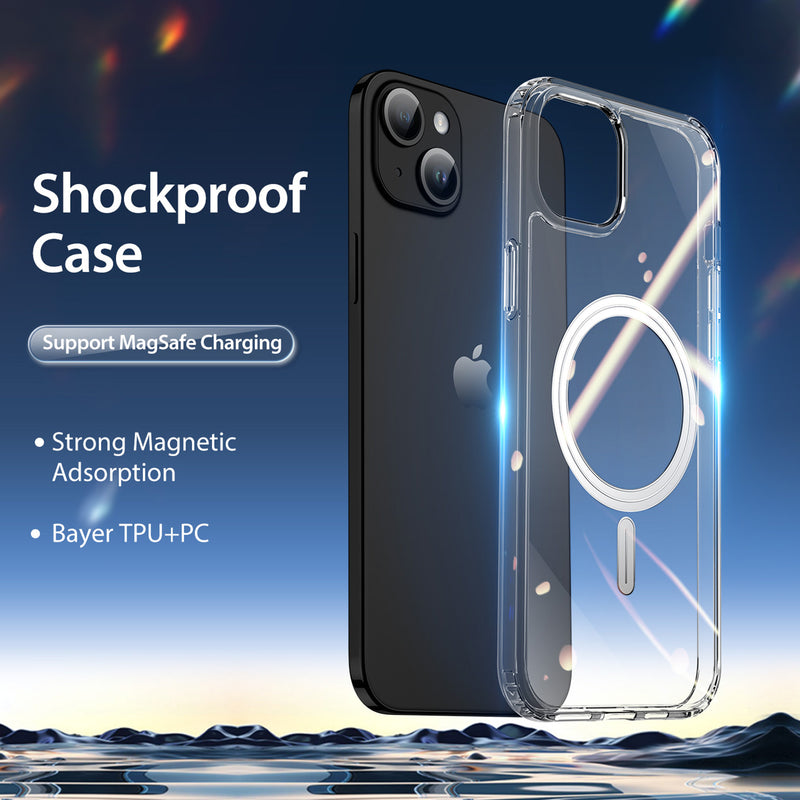 DUX DUCIS - Clin Mag Series Clear Case with MagSafe for iPhone - كفر حماية عالية - شفاف - ماغ سيف