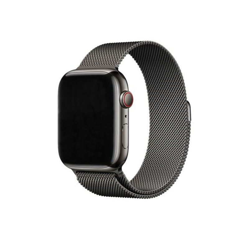 Decoded Milan Traction Strap for Apple Watch 45mm (Black) 49/46/45/44/42mm [C] - سير ساعة ابل