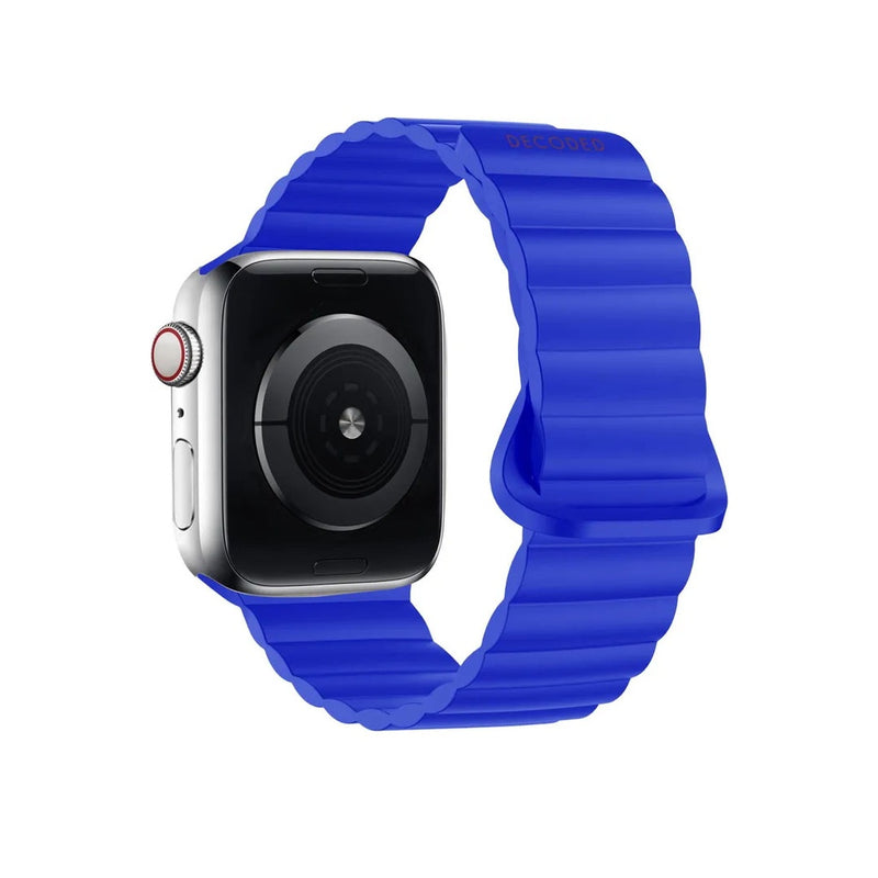Decoded Silicone Magnet Traction Loop Strap Lite for AppleWatch (Galactic Blue) 49/46/45/44/42mm [C] - سير ساعة ابل - سليكون
