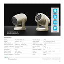 Pawa Mini Comet Android Projector with 220ANSI Lumens [O] - بروجكتور متنقل - كفالة 12 شهر