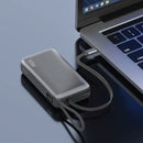 Green Lion DAKAR 10000mAh Power Bank PD 35W - Grey - بطارية متنقلة - جرين لاين - قوة 10000 - تايب سي - 1 منفذ تايب سي - 1 منفذ يو اس بي - شاشة رقمية - كفالة 12 شهر