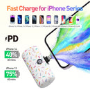 iWalk Link Me Plus Pocket Battery 4800 mAh for iPhone - White Candy [BU] - بطارية متنقلة - مع شاحن ايفون - كفالة 24 شهر
