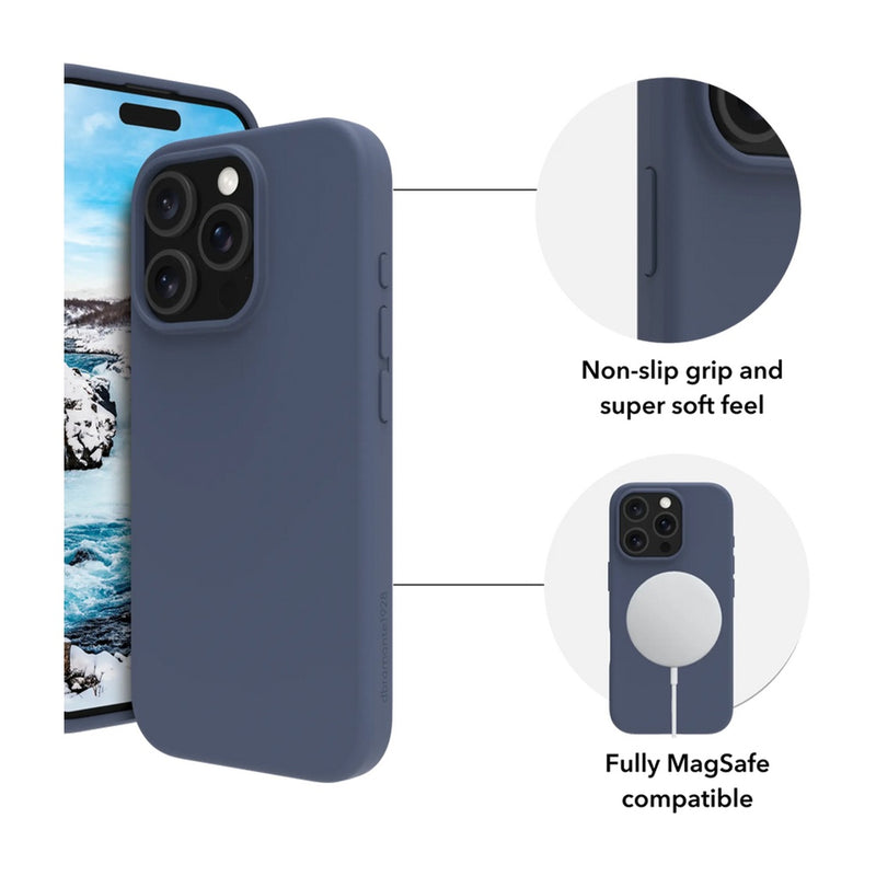 Dbramante Monaco_2 MagSafe Case for iPhone 16 Pro/Pro Max (Pacific Blue) [C] - كفر حماية عالية - ماق سيف