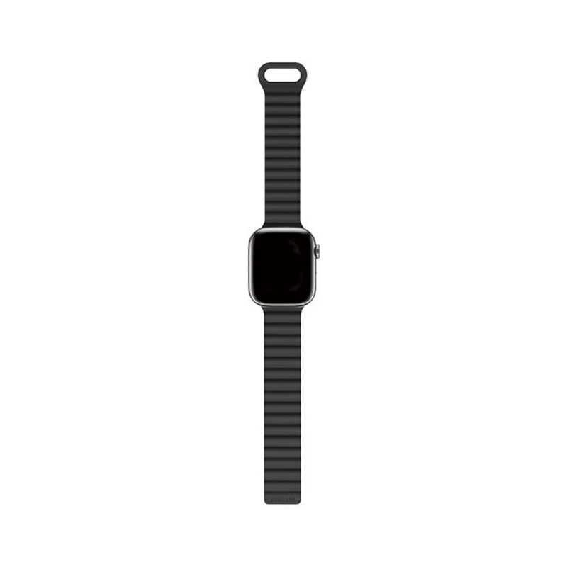 Decoded Silicone Magnet Traction Loop Strap Lite for AppleWatch (Black) 49/46/45/44/42mm [C] - سير ساعة ابل - سليكون