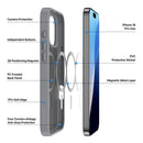 DUX DUCIS Yind Series MagSafe Case for iPhone 16/16 Plus/16 Pro/16 Pro MAX - Grey -  كفر حماية عالية - مع ماغ سيف