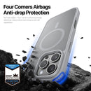 DUX DUCIS Yind Series MagSafe Case for iPhone 16/16 Plus/16 Pro/16 Pro MAX - Grey -  كفر حماية عالية - مع ماغ سيف