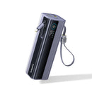 Baseus EnerGeek GR11 Power Bank with Retractable Cable 25000mAh 200W - Space Grey [D] بطارية متنقلة - بيسوس - سعة 25000 - عدد 2 سلك شاحن تايب سي - شاشة رقميه - قوة 200 واط - كفالة 24 شهر