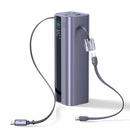 Baseus EnerGeek GR11 Power Bank with Retractable Cable 25000mAh 200W - Space Grey [D] بطارية متنقلة - بيسوس - سعة 25000 - عدد 2 سلك شاحن تايب سي - شاشة رقميه - قوة 200 واط - كفالة 24 شهر