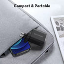 RAVPower 20W 2-Ports Wall Charger Combo - Black - شاحن حائط - تايب سي - راف باور - 20 واط + سلك شحن أيفون - خاصية الشحن السريع - كفالة 12 شهر