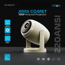 Pawa Mini Comet Android Projector with 220ANSI Lumens [O] - بروجكتور متنقل - كفالة 12 شهر