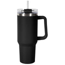 Fifty Fifty Insulated Mug 1.1L (Matte Black) [C] - مطارة حافظة للحرارة + عود
