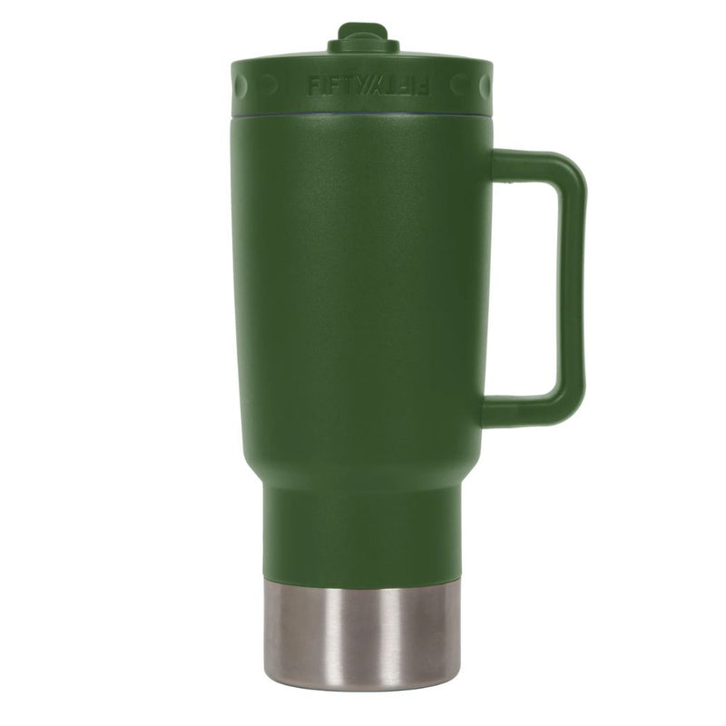 Fifty Fifty Insulated Mug 887ML (Deep Woods) [C] - مطارة حافظة للحرارة + عود + مسكه