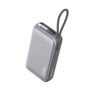 Green Lion DAKAR 10000mAh Power Bank PD 35W - Grey - بطارية متنقلة - جرين لاين - قوة 10000 - تايب سي - 1 منفذ تايب سي - 1 منفذ يو اس بي - شاشة رقمية - كفالة 12 شهر