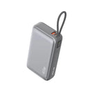 Green Lion DAKAR 20000mAh Power Bank PD 45W - Grey - بطارية متنقلة - جرين لاين - قوة 20000 - تايب سي - 1 منفذ تايب سي - 1 منفذ يو اس بي - شاشة رقمية - كفالة 12 شهر